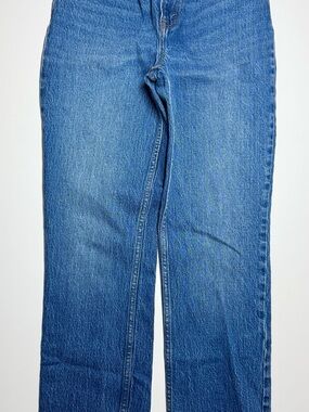 Abercrombie & Fitch 90s Straight Ultra High Rise Jeans 24/00 Short Blue Denim
